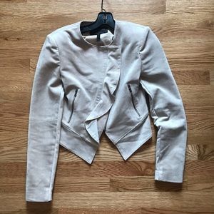 BCBGMAXAZRIA Suede Moto Jacket